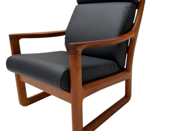 Mid-Century Modern Chairs and Hocker by Johannes Andersen for Silkeborg, 1960s